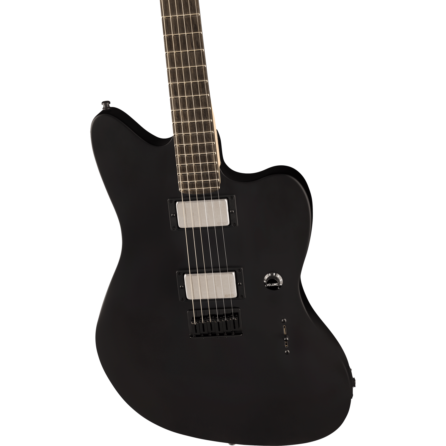 Fender Jim Root Jazzmaster Electric Guitar, Ebony Fingerboard, Flat Black