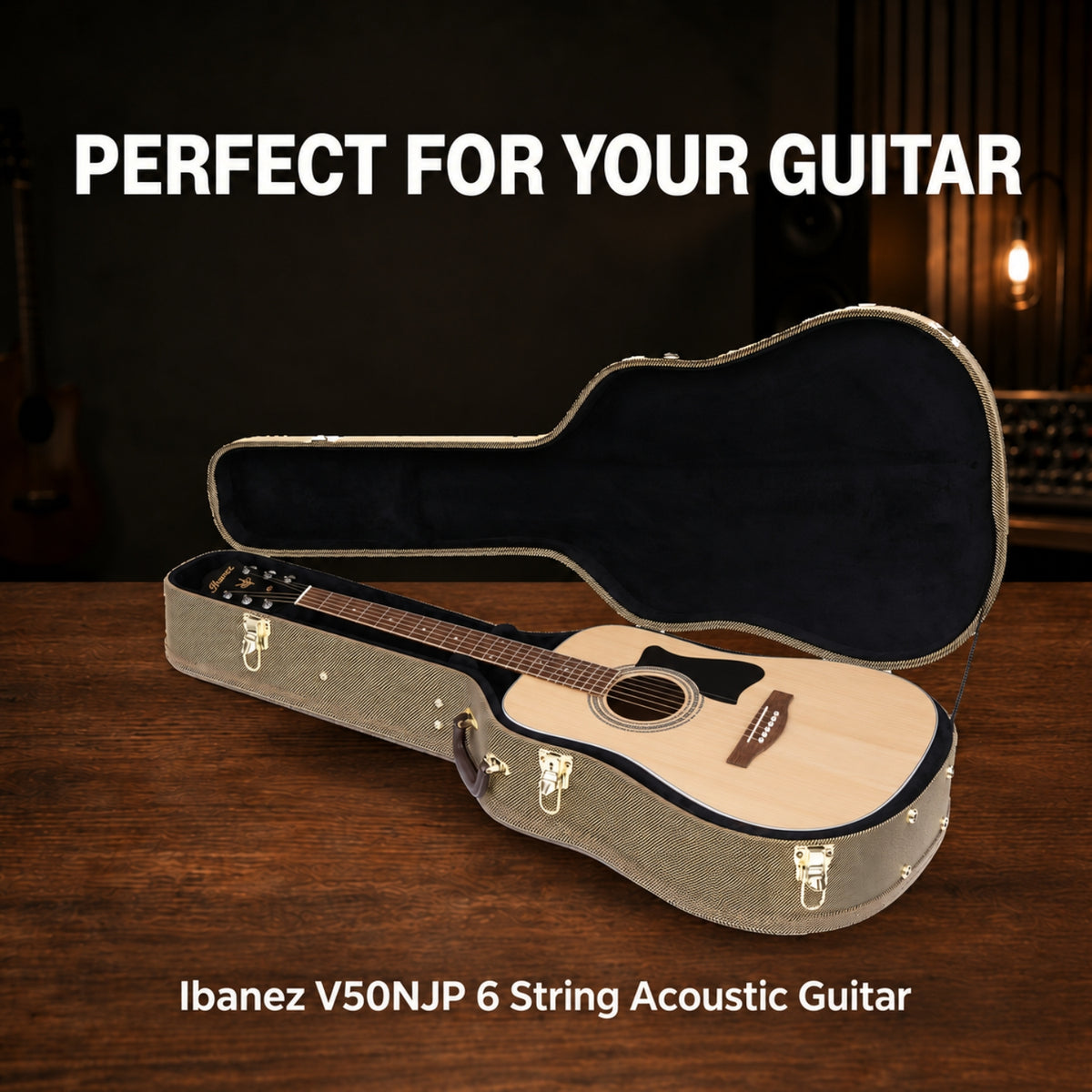 Bajaao Acoustic Guitar Hardshell Case in Tweed