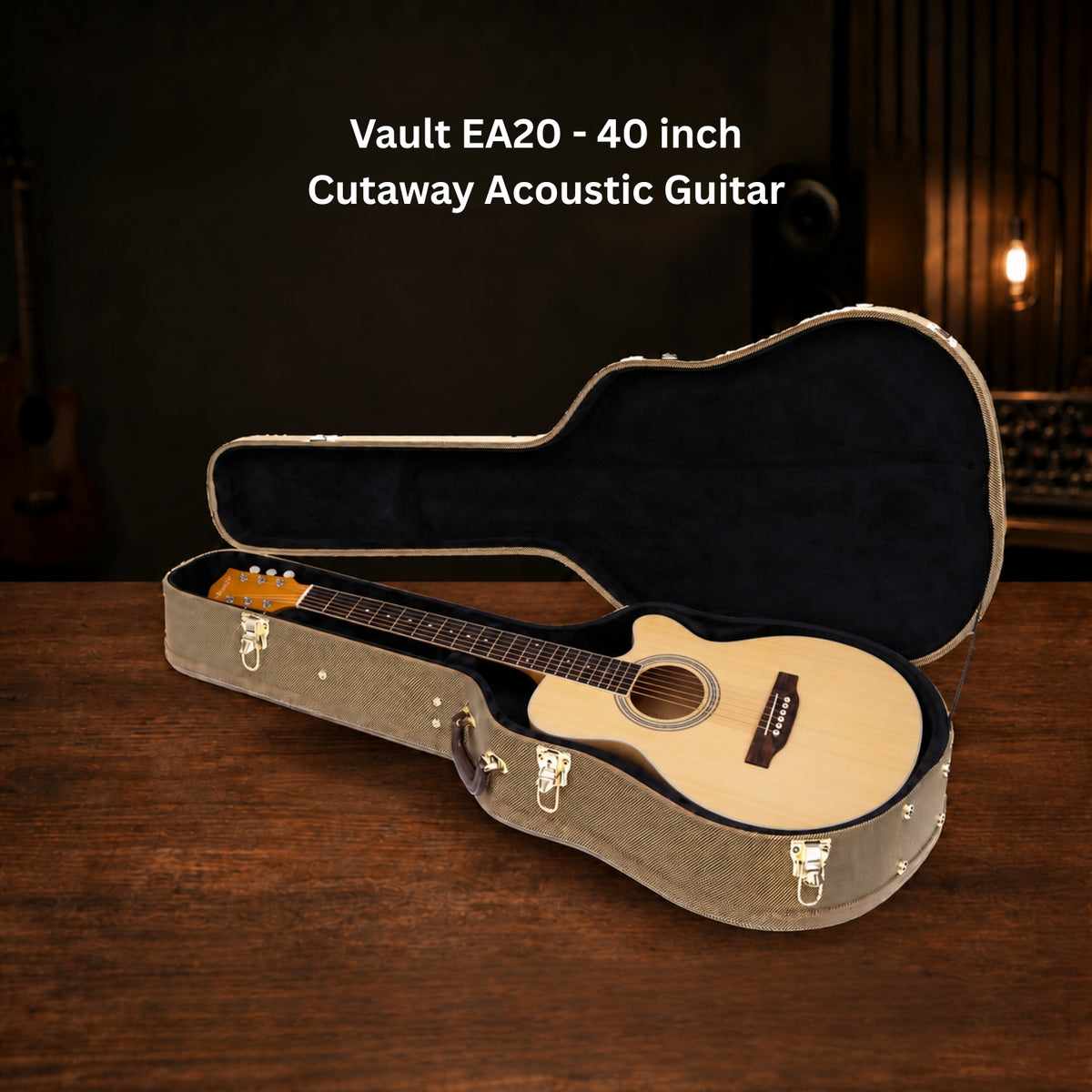 Bajaao Acoustic Guitar Hardshell Case in Tweed