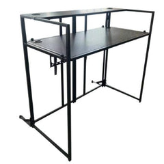 BAJAAO Portable DJ Booth with Black Masking Cover and Carry Bag