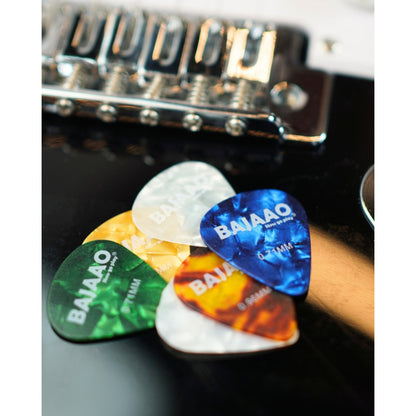Bajaao Celluloid Guitar Pick Set of Various Thickness (0.46, 0.71, 0.96 mm)