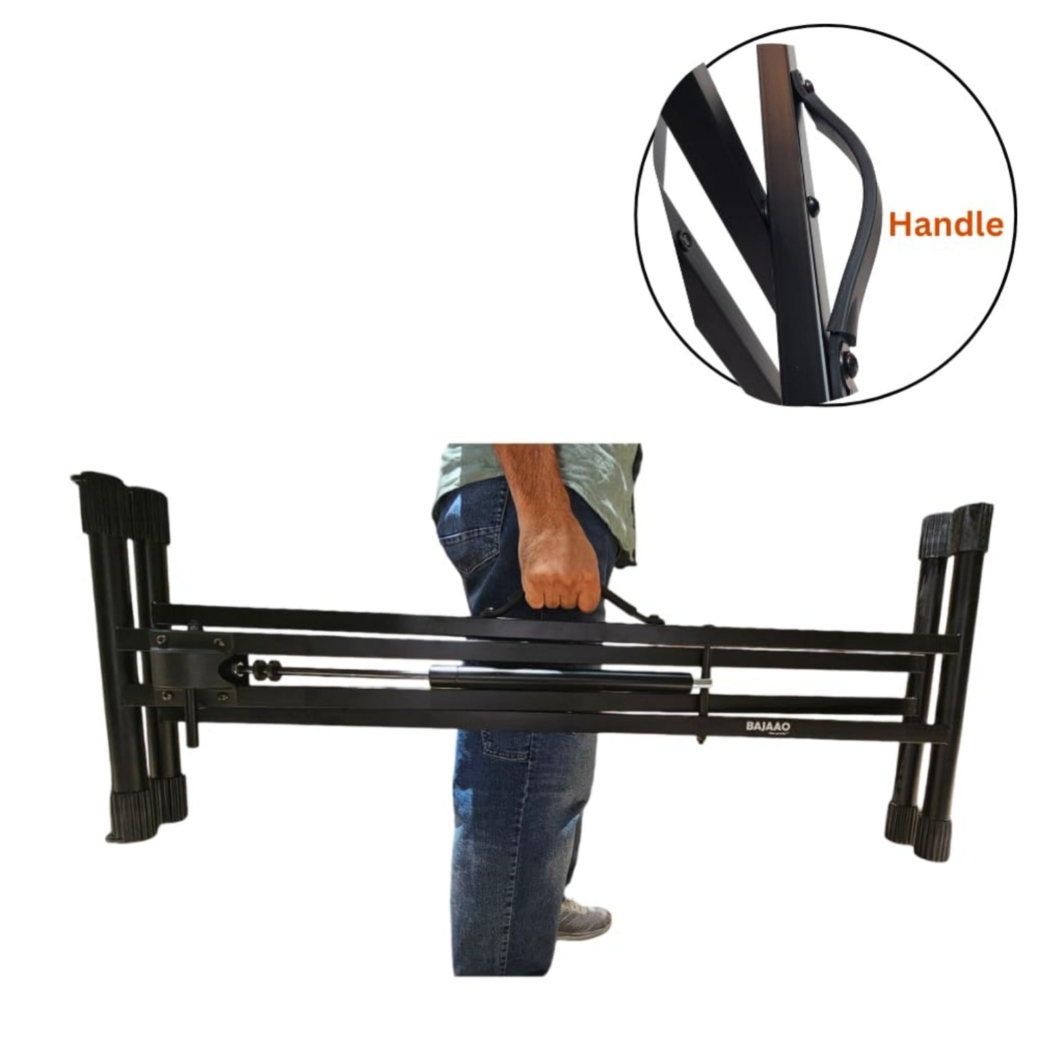 Bajaao Air-X Keyboard Stand with Air Hydraulic - Stable, Adjustable, and Durable - Must Have Accessories