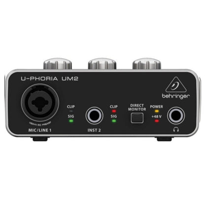 Behringer U-PHORIA STUDIO Recording Podcasting Bundle with Audio Interface, Microphone & Headphones