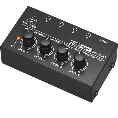 Behringer HA400 Ultra-Compact 4-Channel Headphone Amplifier