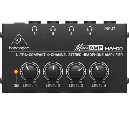 Behringer HA400 Ultra-Compact 4-Channel Headphone Amplifier