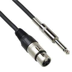 Bespeco XLR 3P Female/Jack Mono Microphone Cable