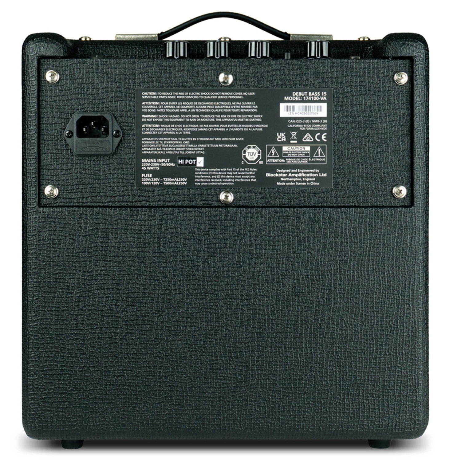 Blackstar Debut Bass 15 Bass Combo Amplifier