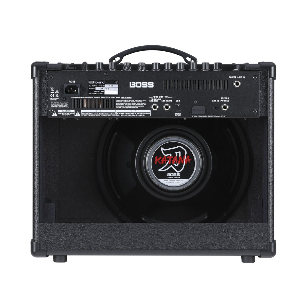 Boss Katana 50 Gen 3 50 Watt 12 Inch Combo Guitar Amplifier with Cable, Polishing Cloth and E-Book