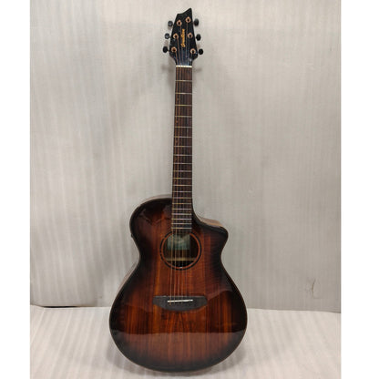 Breedlove Pursuit Exotic S Concert Edgeburst CE Koa-Koa Electro Acoustic Guitar - Open Box