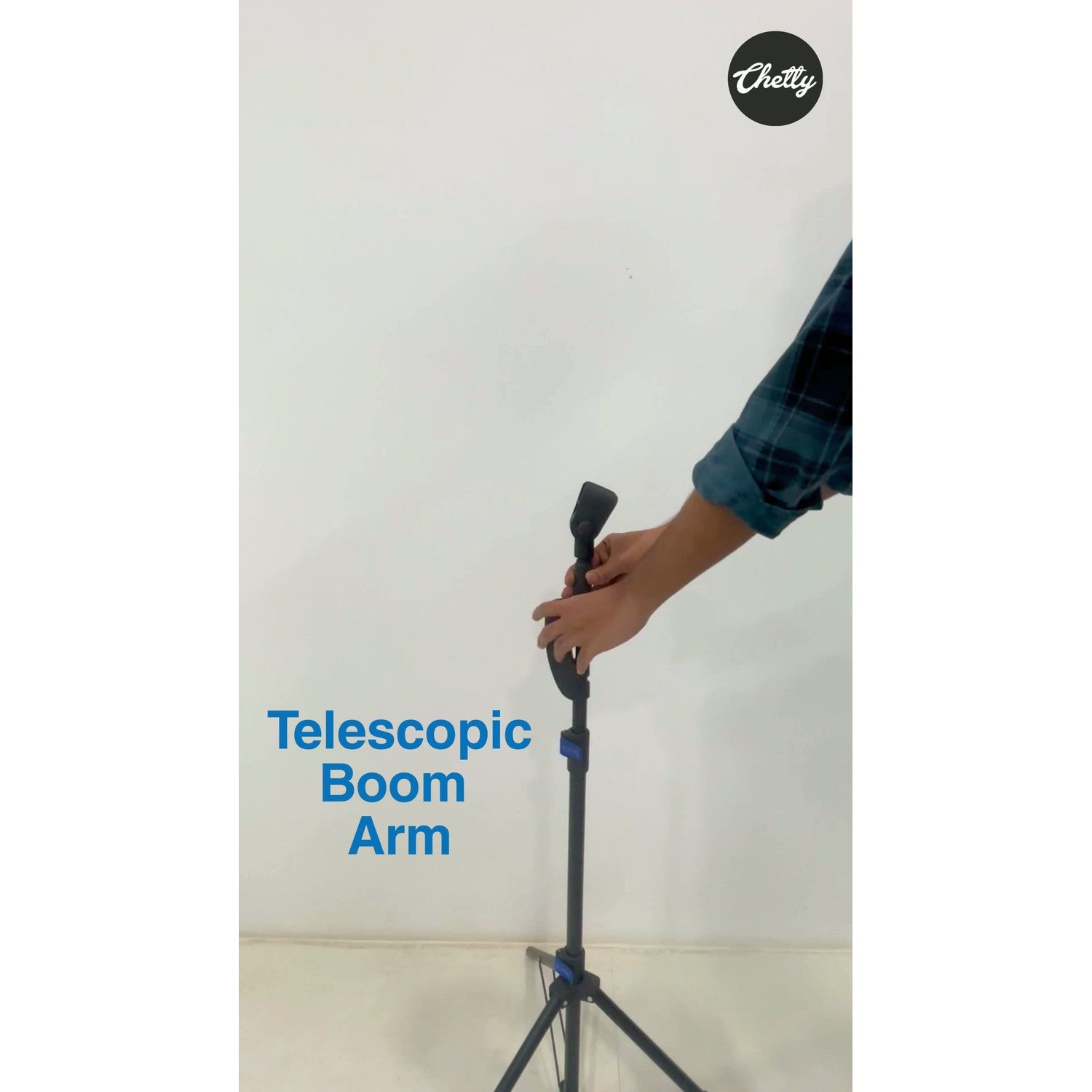 Chetty MT11 Tripod Microphone Stand with Telescopic Boom Arm