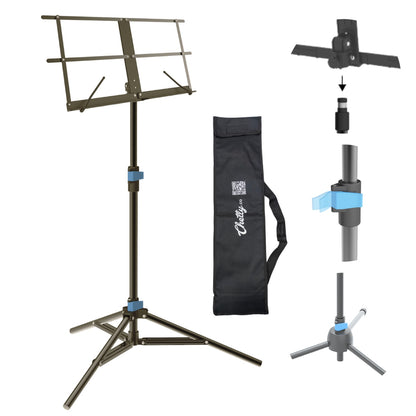 Chetty RT23 Collapsible Tripod Music Stand with Detachable Music Mount