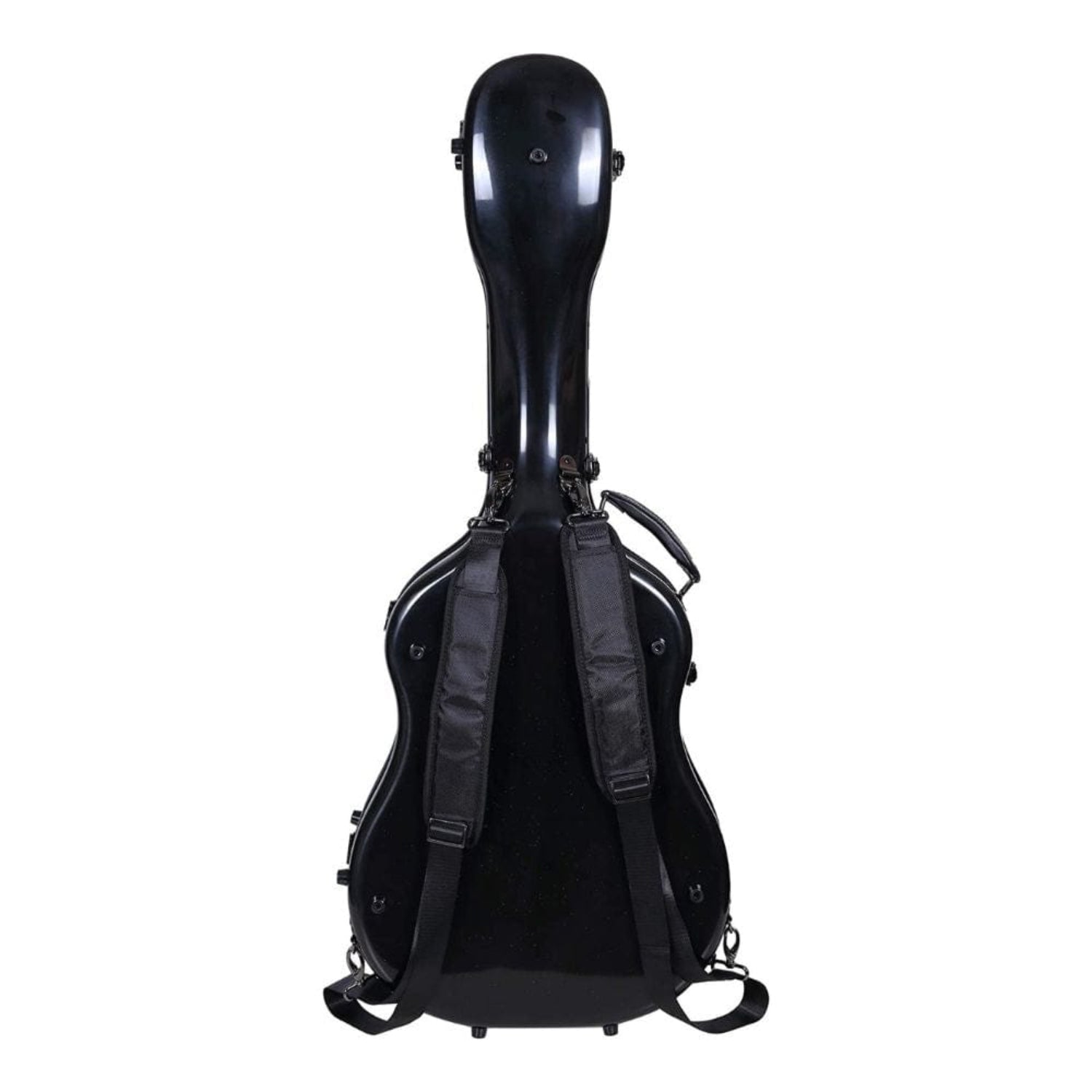 crossrock acoustic guitar cases crossrock crf-2020 dbk deluxe fiberglass dreadnought guitar case - black
