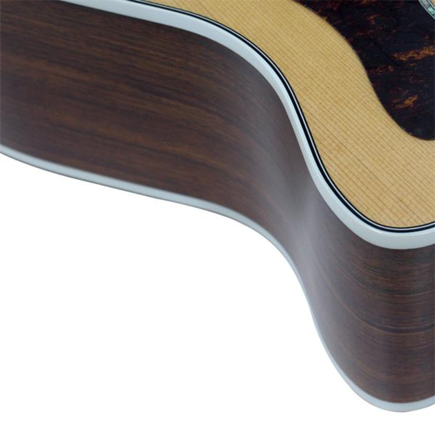 cort electro acoustic guitars cort ga5f-bw grand auditorium cutaway electro acoustic guitar -  natural satin