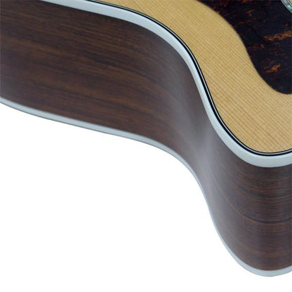 cort electro acoustic guitars cort ga5f-bw grand auditorium cutaway electro acoustic guitar -  natural satin