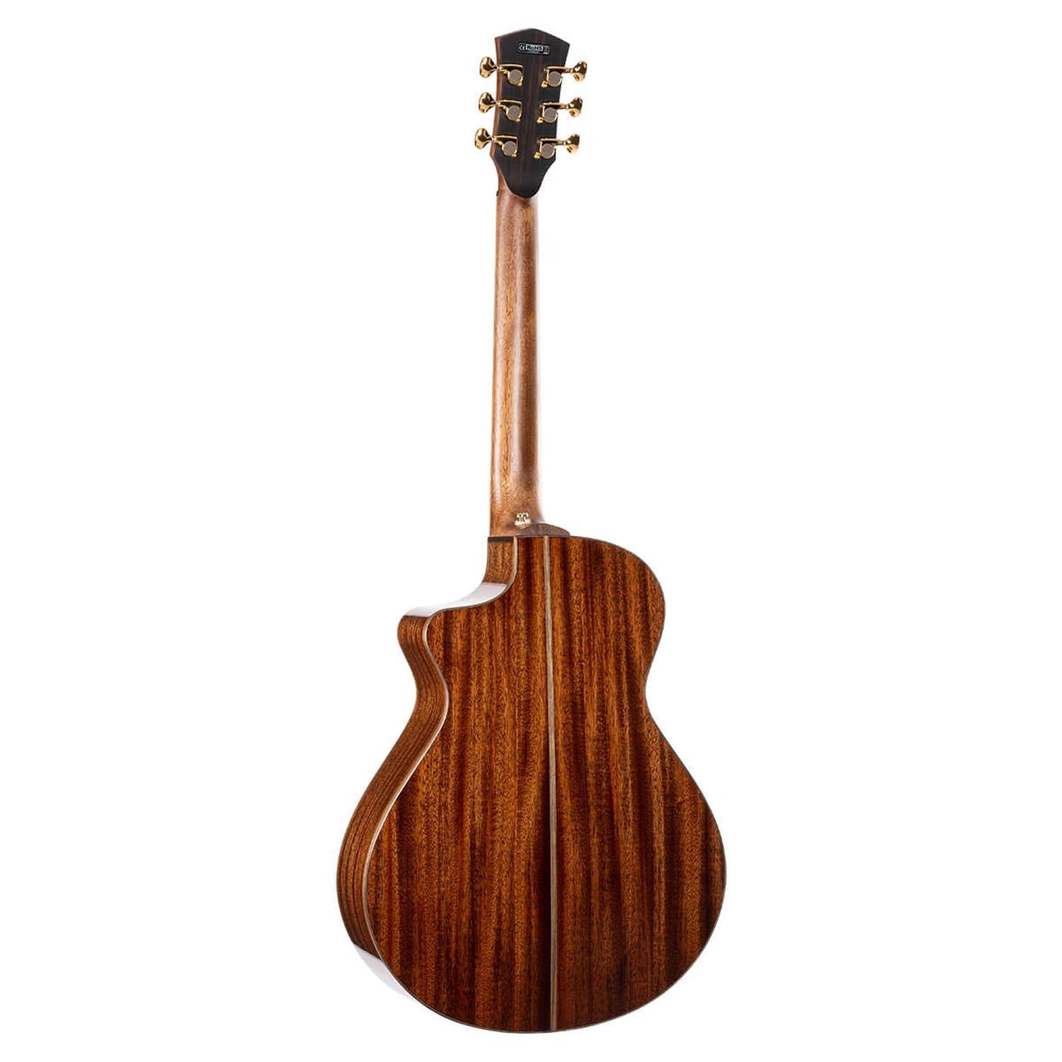 Cort Modern Black 6 String Electro Acoustic Guitar - Trans Black Gloss
