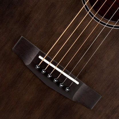 Cort Core OC Spruce 6-Strings Electro Acoustic Guitar With Bag- Open Pore Trans Black