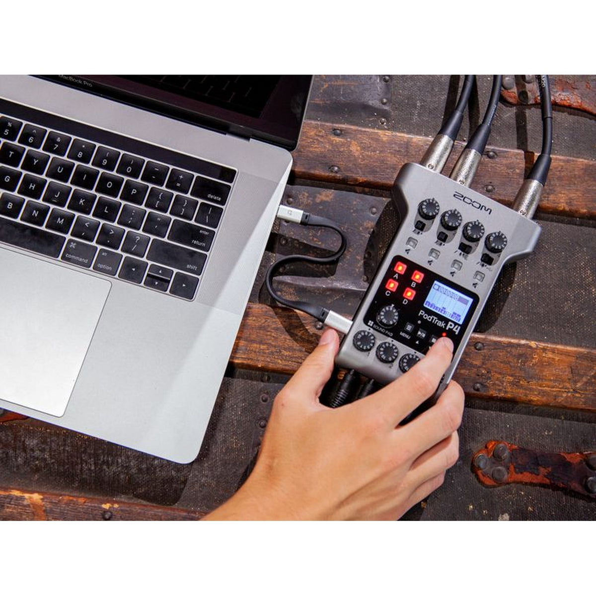 Zoom PodTrak P4 USB Podcast Recorder