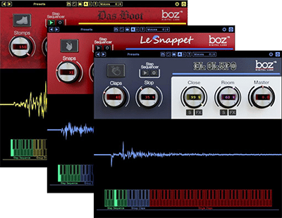 Boz Clap Snap Stomp Bundle Drum Processing Plugin Bundle