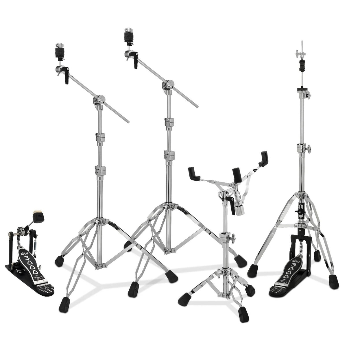 DW Drum Workshop 3000 5 Piece Hardware Pack with Single Pedal