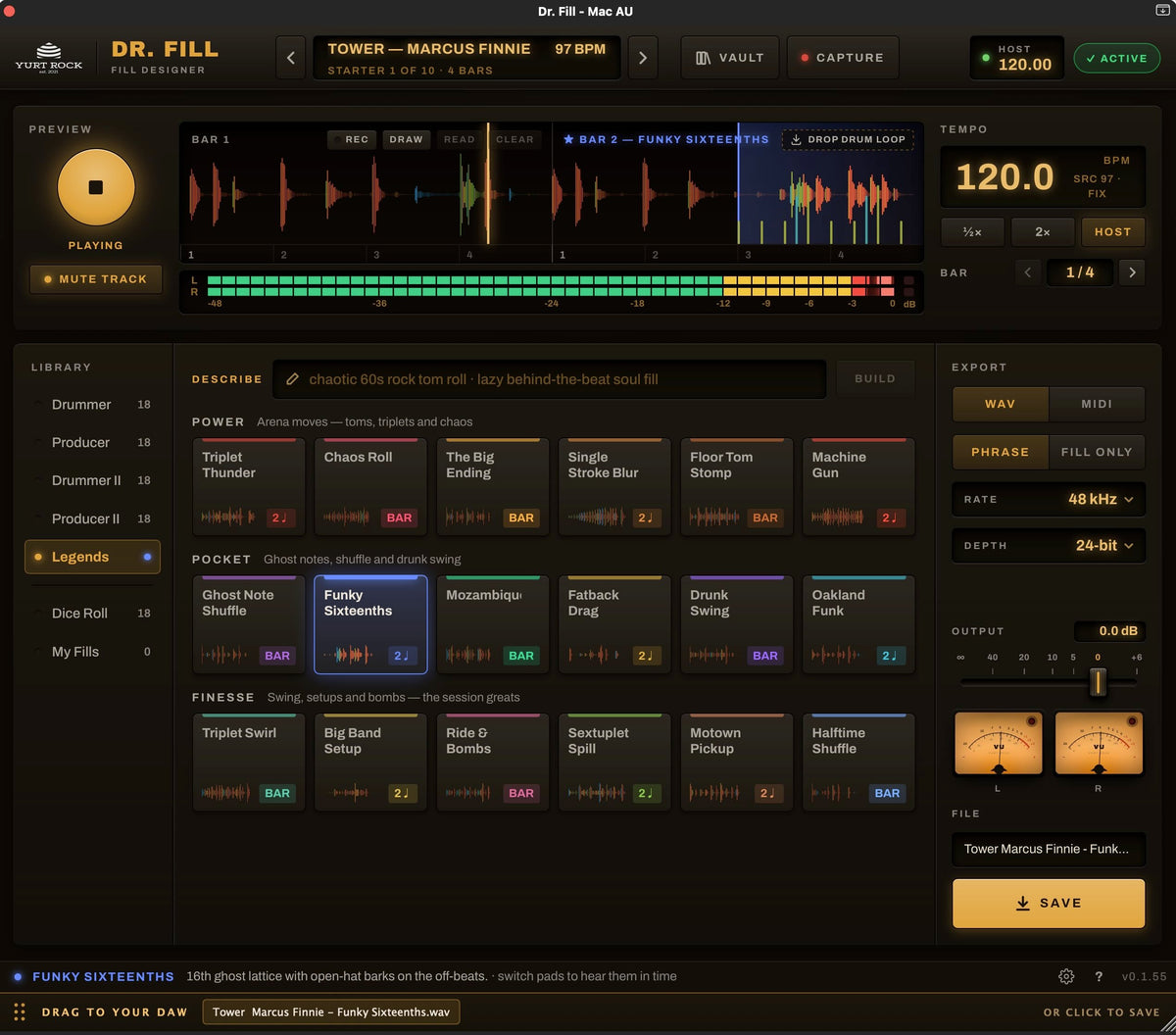 Yurtrock Dr. Fill - Drum Fill Creator Plug-In