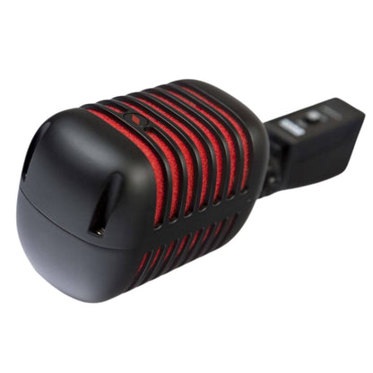 Eikon Audio DM55V2RDBK “VINTAGE” Professional Vocal Dynamic Microphone – Satin Black And Red