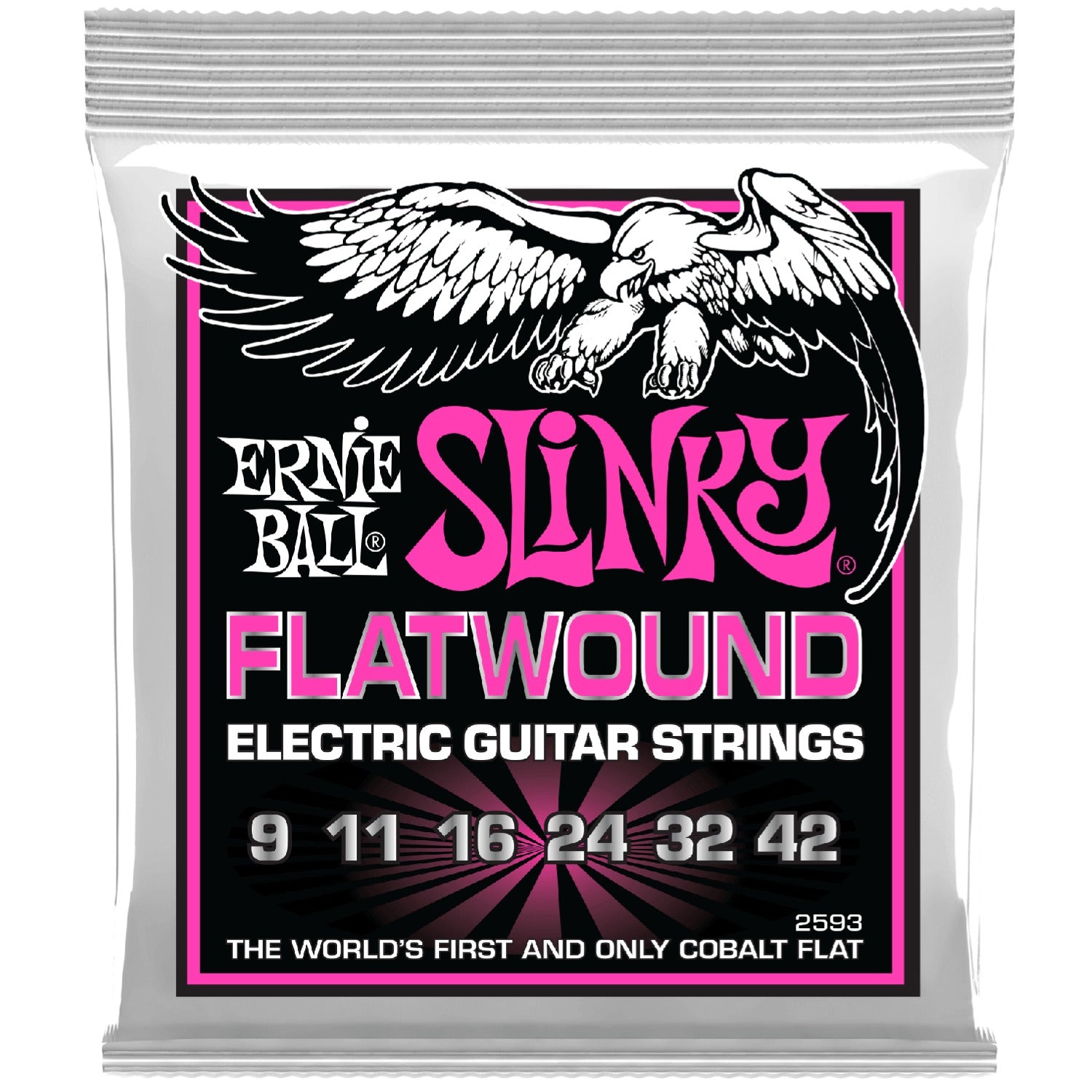 Ernie Ball Super Slinky Flatwound Electric Guitar Strings - 09-42