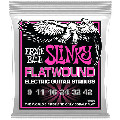 Ernie Ball Super Slinky Flatwound Electric Guitar Strings - 09-42
