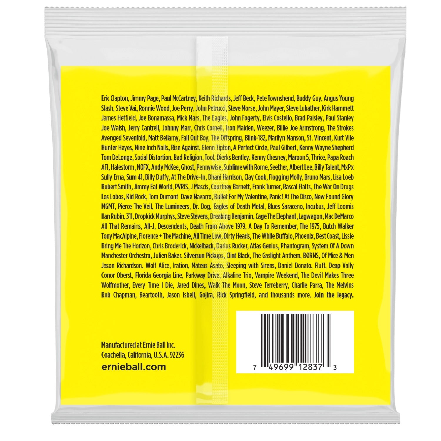 Ernie Ball 2837 Slinky Bass Guitar Strings 6-Strings With Small Ball End 29 5/8 Scale - 20-90 Gauge