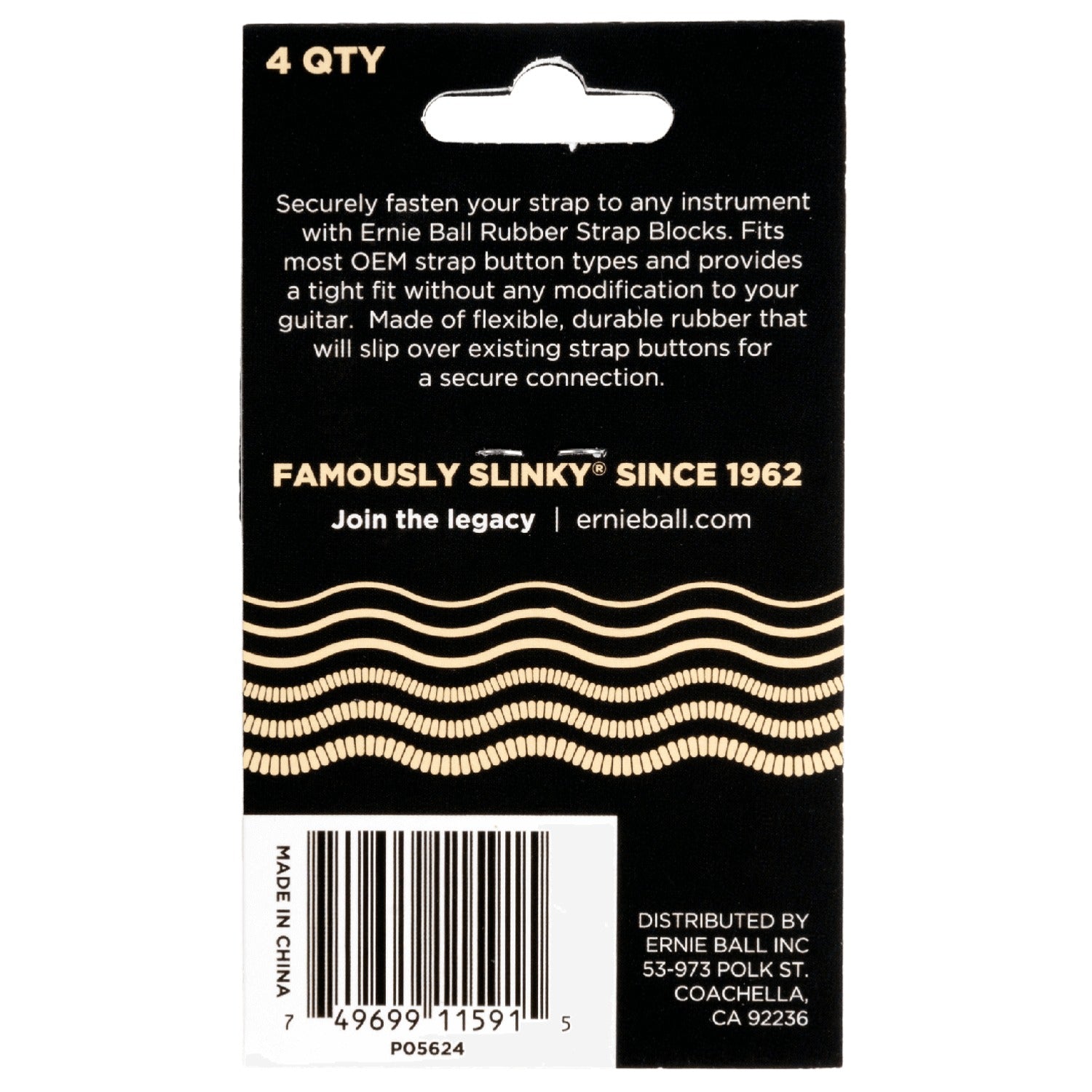 Ernie Ball Strap Blocks - 4 Pack