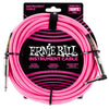 Ernie Ball 10' Braided Straight Angle Instrument Cable