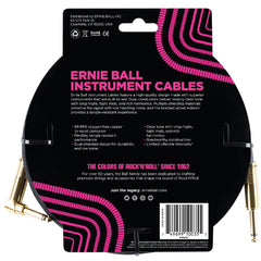 Ernie Ball 10' Braided Straight Angle Instrument Cable