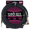 Ernie Ball 10' Braided Straight Angle Instrument Cable
