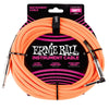 Ernie Ball 18' Braided Straight Angle Instrument Cable