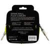 Ernie Ball 10FT Flex 1/4" TS Male Straight to Same Instrument Cable