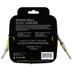 Ernie Ball 10FT Flex 1/4" TS Male Straight to Same Instrument Cable