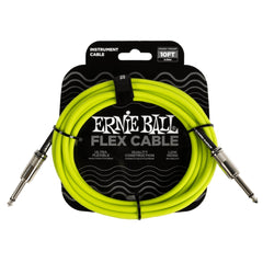 Ernie Ball 10FT Flex 1/4" TS Male Straight to Same Instrument Cable