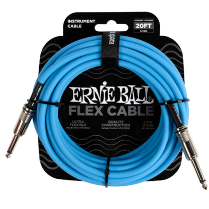 Ernie Ball 20ft Flex Straight Instrument Cable