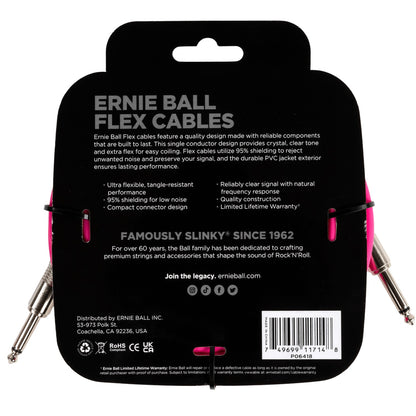 Ernie Ball 20ft Flex Straight Instrument Cable