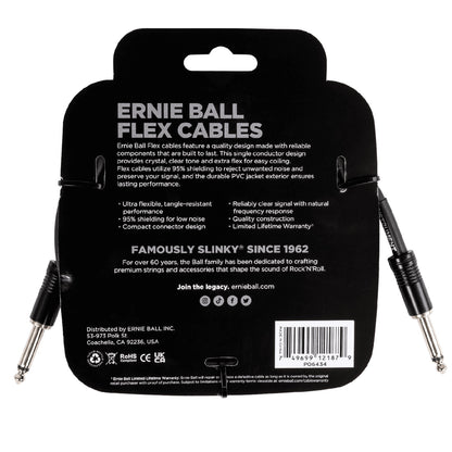 Ernie Ball Flex 10ft Straight/Straight Instrument Cable