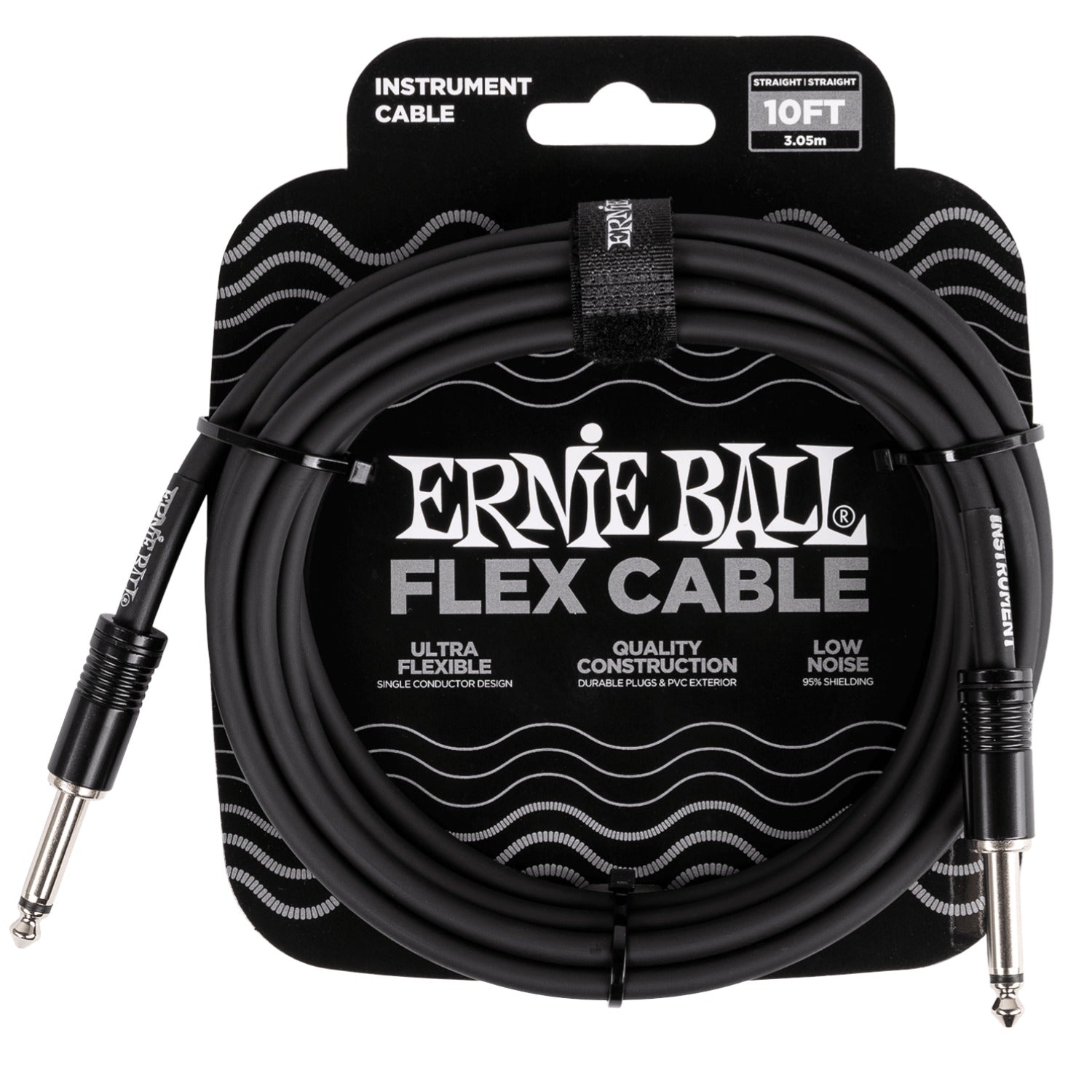 Ernie Ball Flex 10ft Straight/Straight Instrument Cable