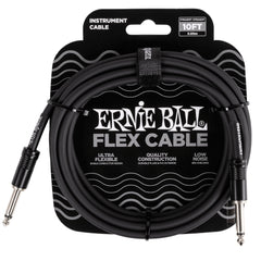 Ernie Ball Flex 10ft Straight/Straight Instrument Cable