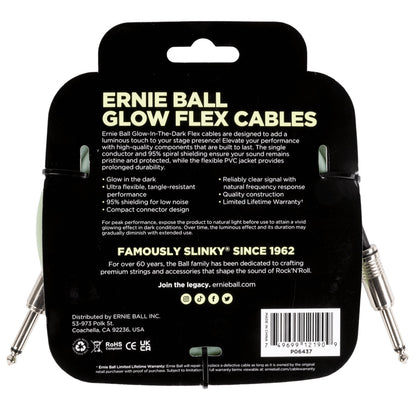 Ernie Ball 20ft Flex Straight Instrument Cable