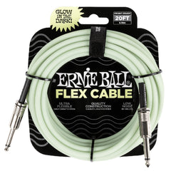 Ernie Ball 20ft Flex Straight Instrument Cable