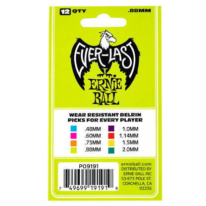 Ernie Ball Everlast Guitar Picks - Pack of 12
