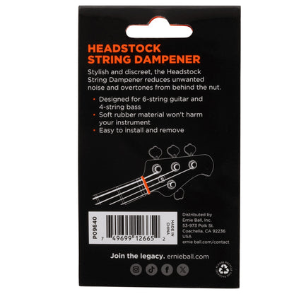 Ernie Ball 9640 Guitar Headstock String Dampener