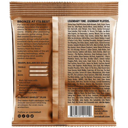 Ernie Ball 2151 Rock And Blues Earthwood Phosophor Bronze Acoustic Strings - .010-.052