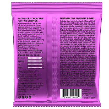 Ernie Ball 2620 Power Slinky Electric Guitar Strings, 7-String