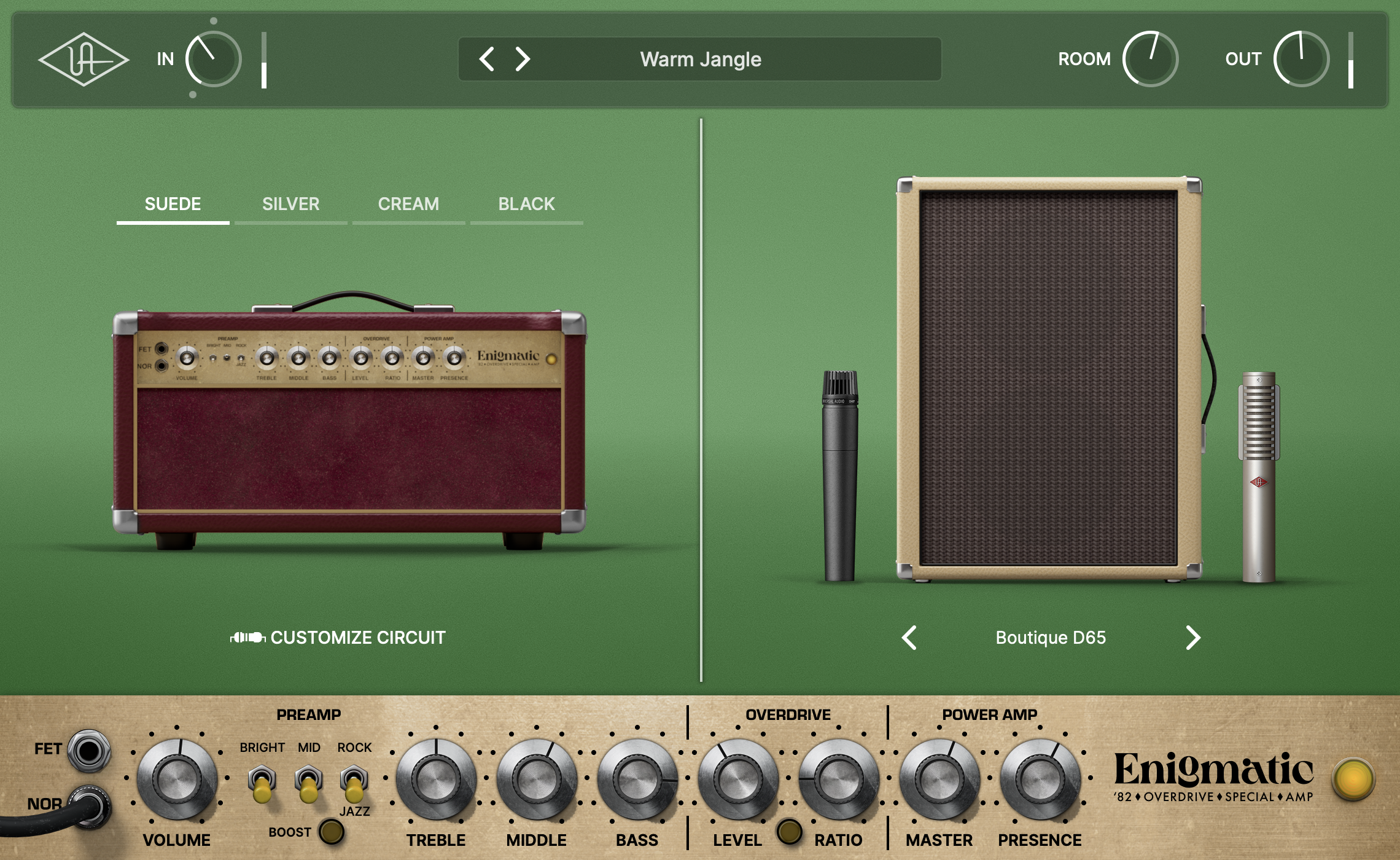 UAD Enigmatic '82 Overdrive Special Amp