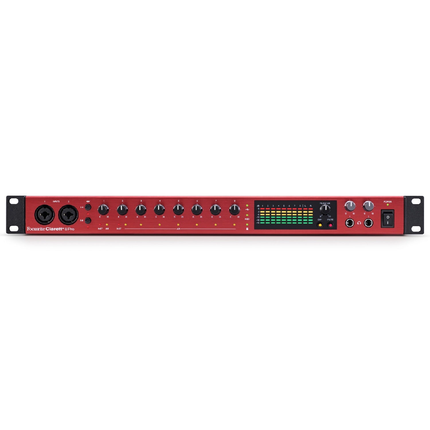 Focusrite Clarett Plus 8PRE 18-In 20-Out Audio Interface