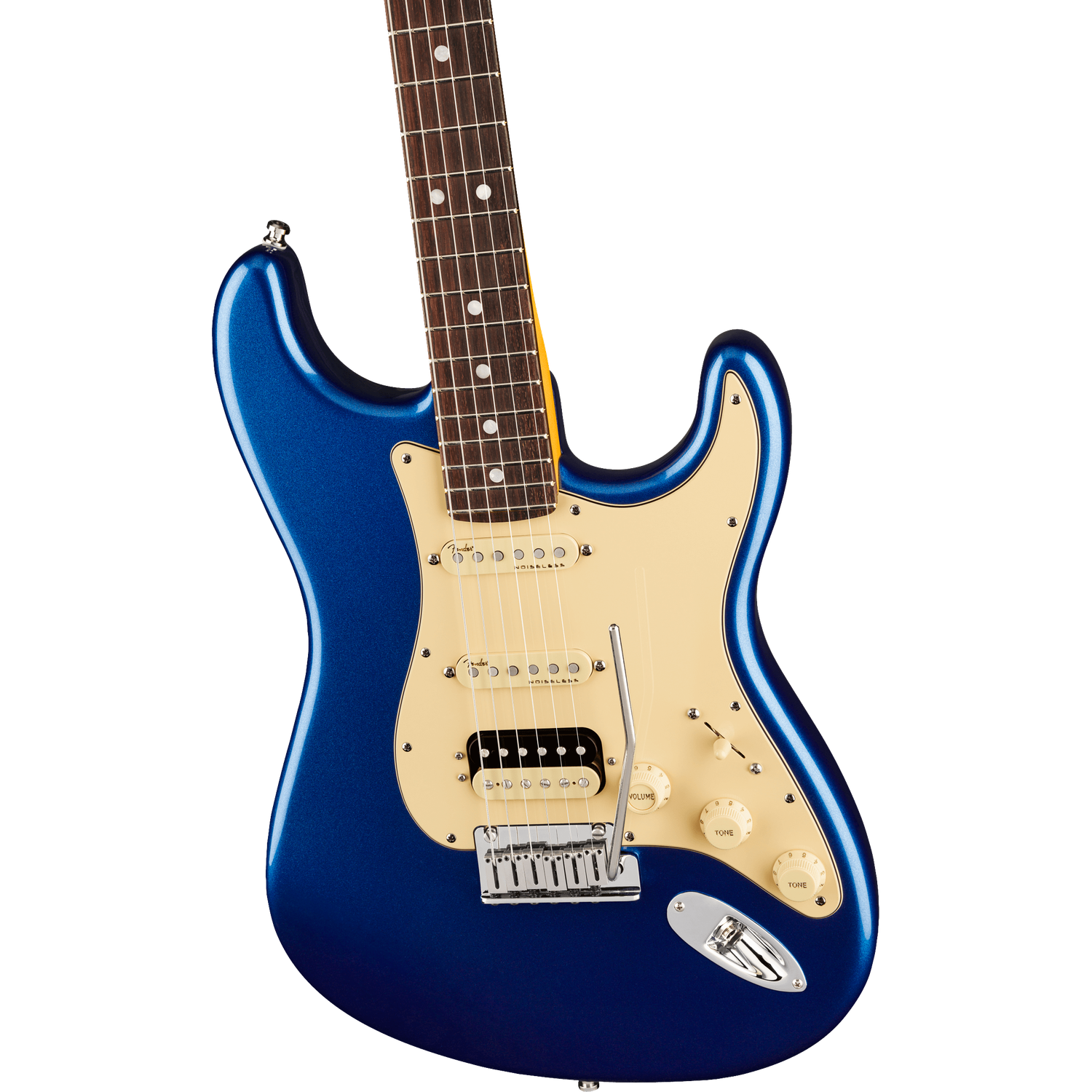 Fender American Ultra Stratocaster HSS Rosewood Electric Guitar - Cobra Blue